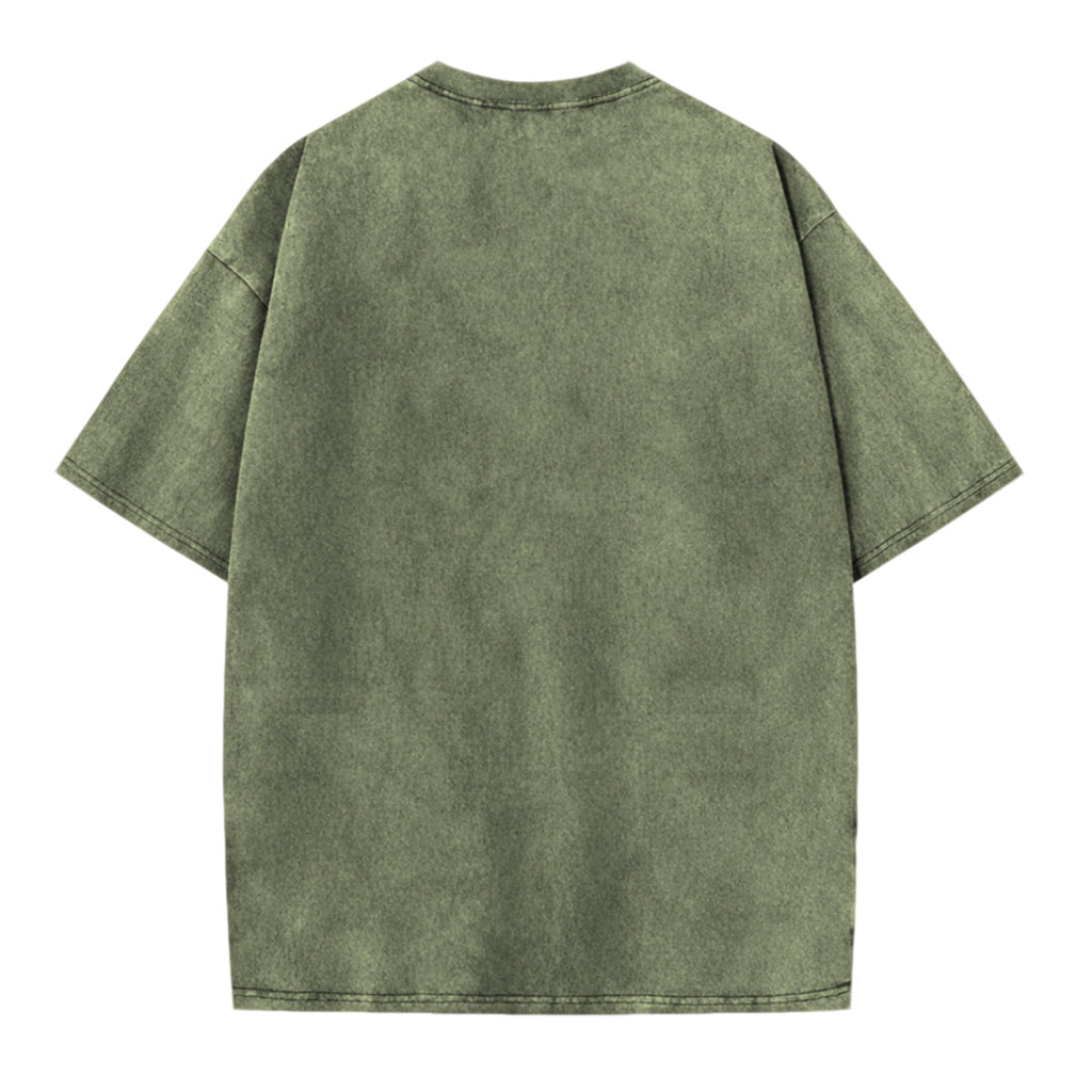Monday Blues Relatable Frog Acid Washed T-shirt